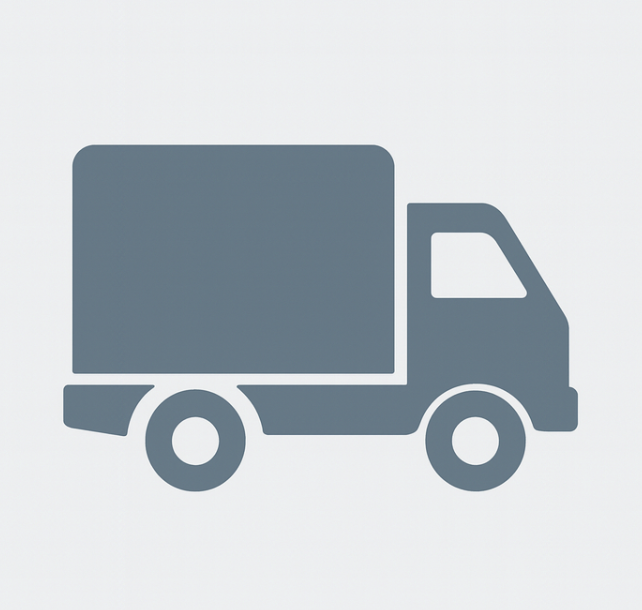 Icon of a delivery truck representing Tecno Display’s available freight methods.