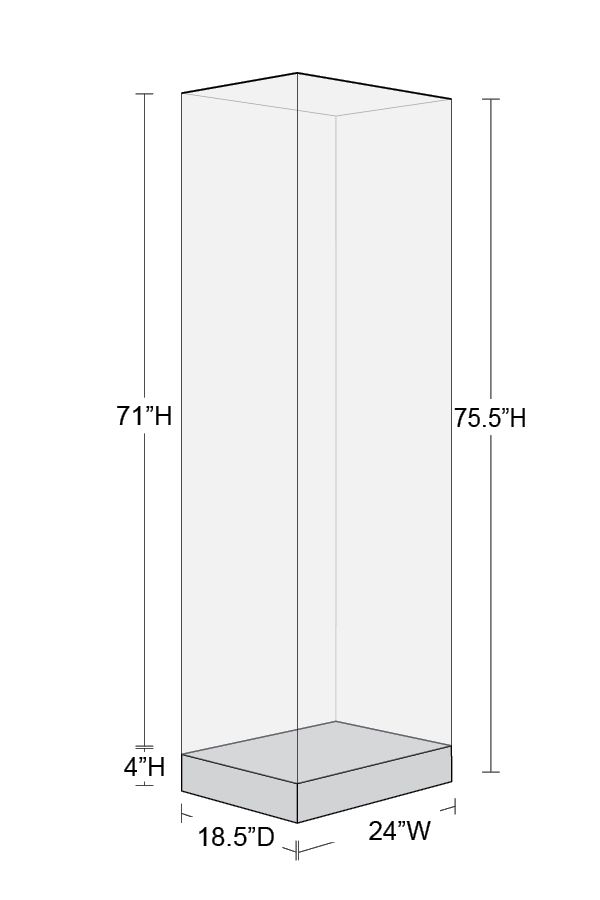 TW305TG Tower Display Case by Tecno Display